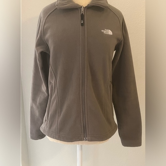 The North Face Brown Soft Full Zip Fleece Jacket M Women’s Hiking Fleece - Picture 4 of 9